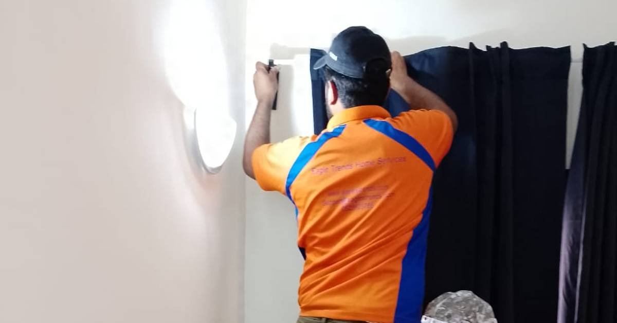 Affordable curtain installation services in Abu Dhabi